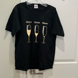 Novelty T-Shirt wine theme 100% cotton new never worn size M